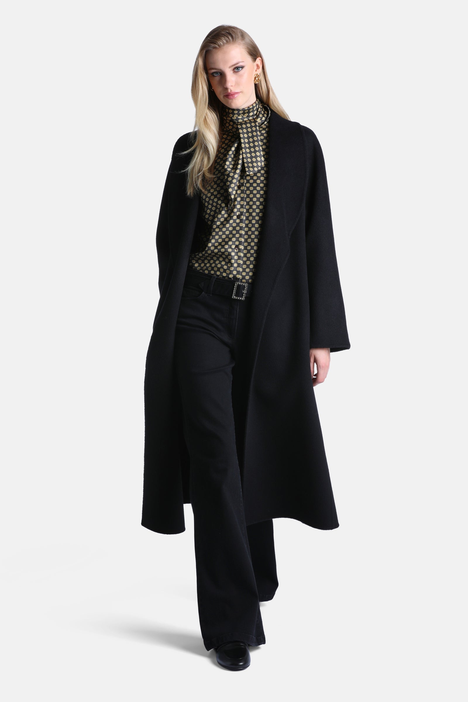 Stenografo Coat With Shawl Lapels