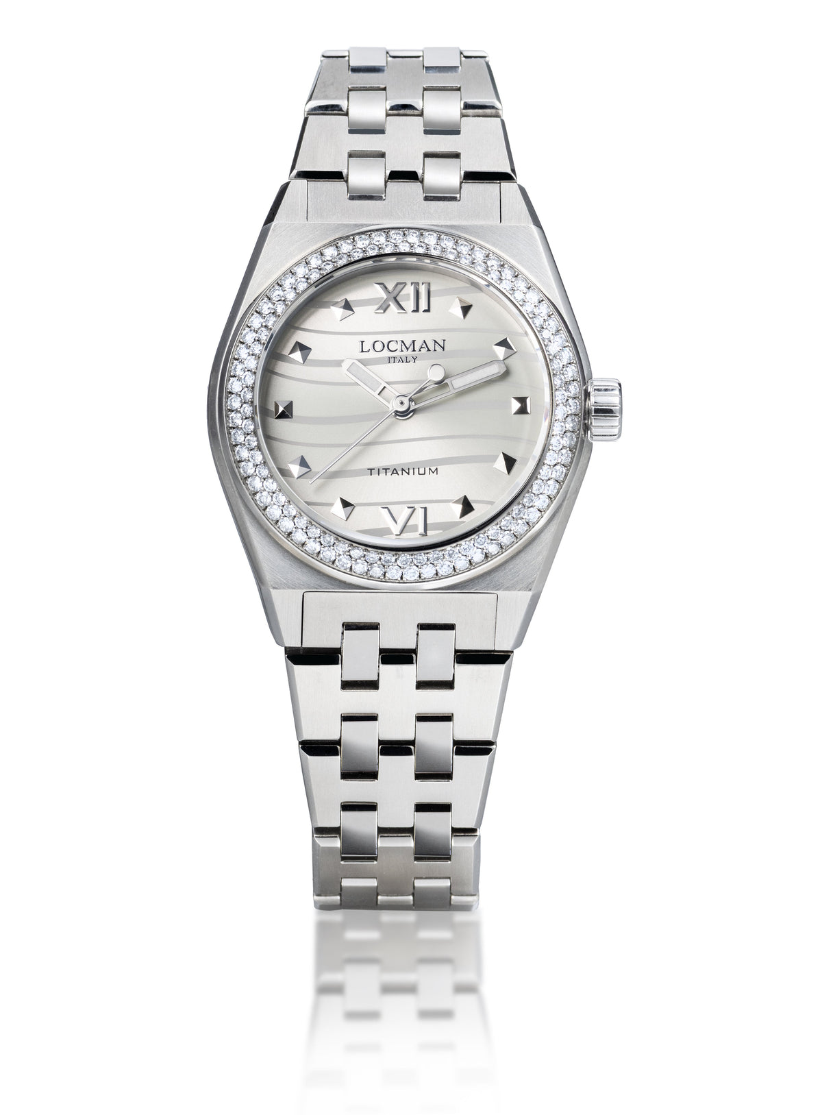 Stealth Lady Diamond Titanium Watch 36 mm in Silver, primary view
