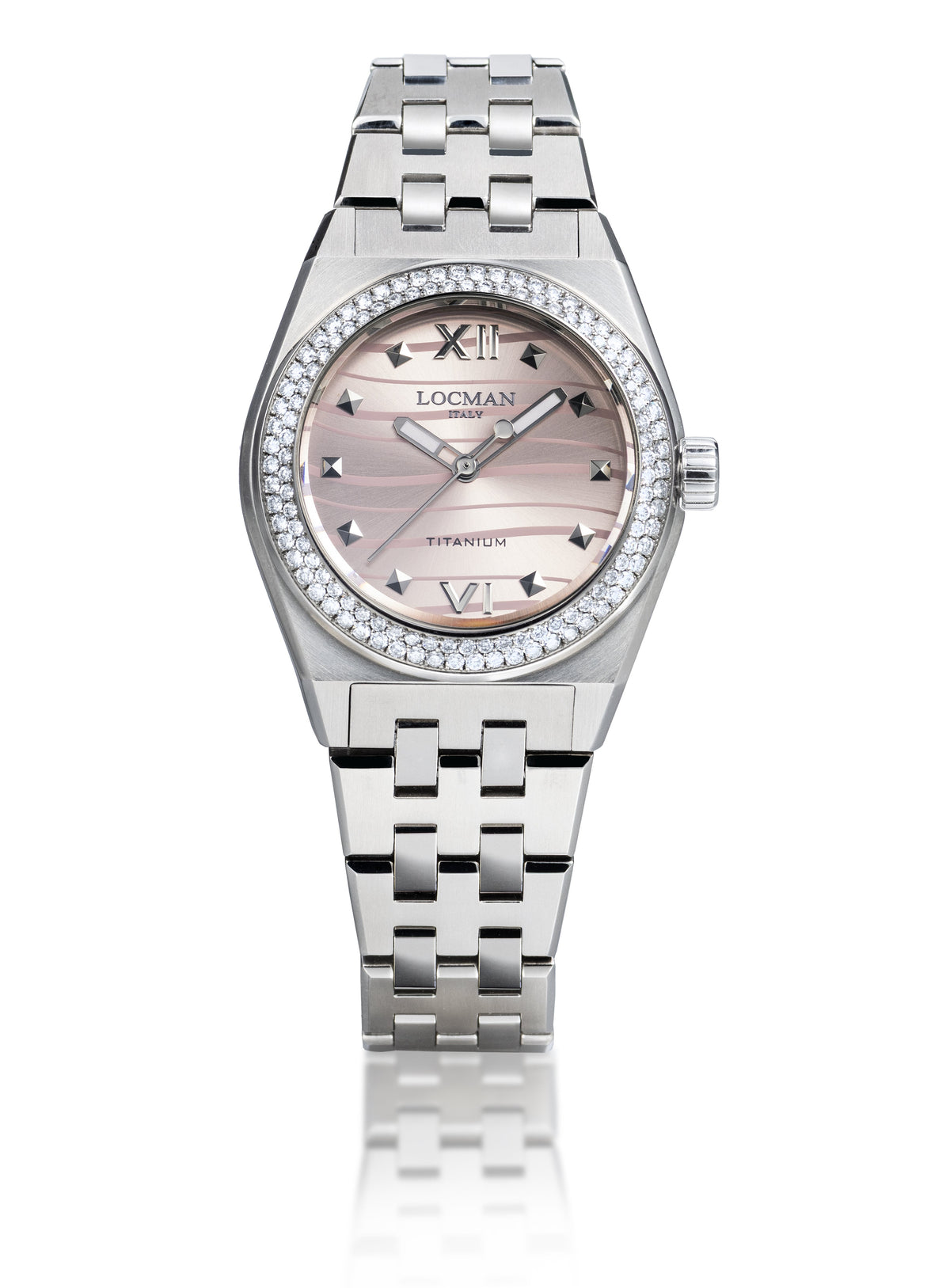 Stealth Lady Diamond Titanium Watch 36 mm in Pink, primary view