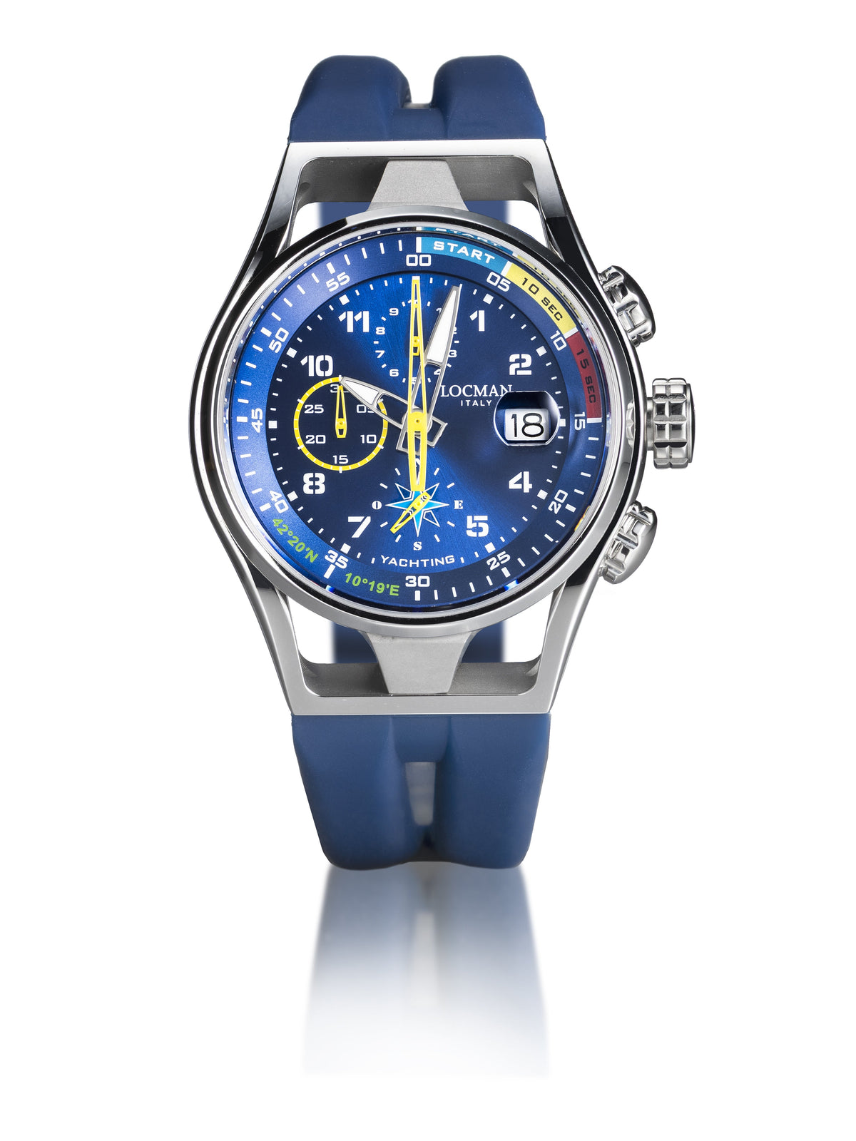 Montecristo Yachting Quartz Chronograph 42 mm in Blue, primary view