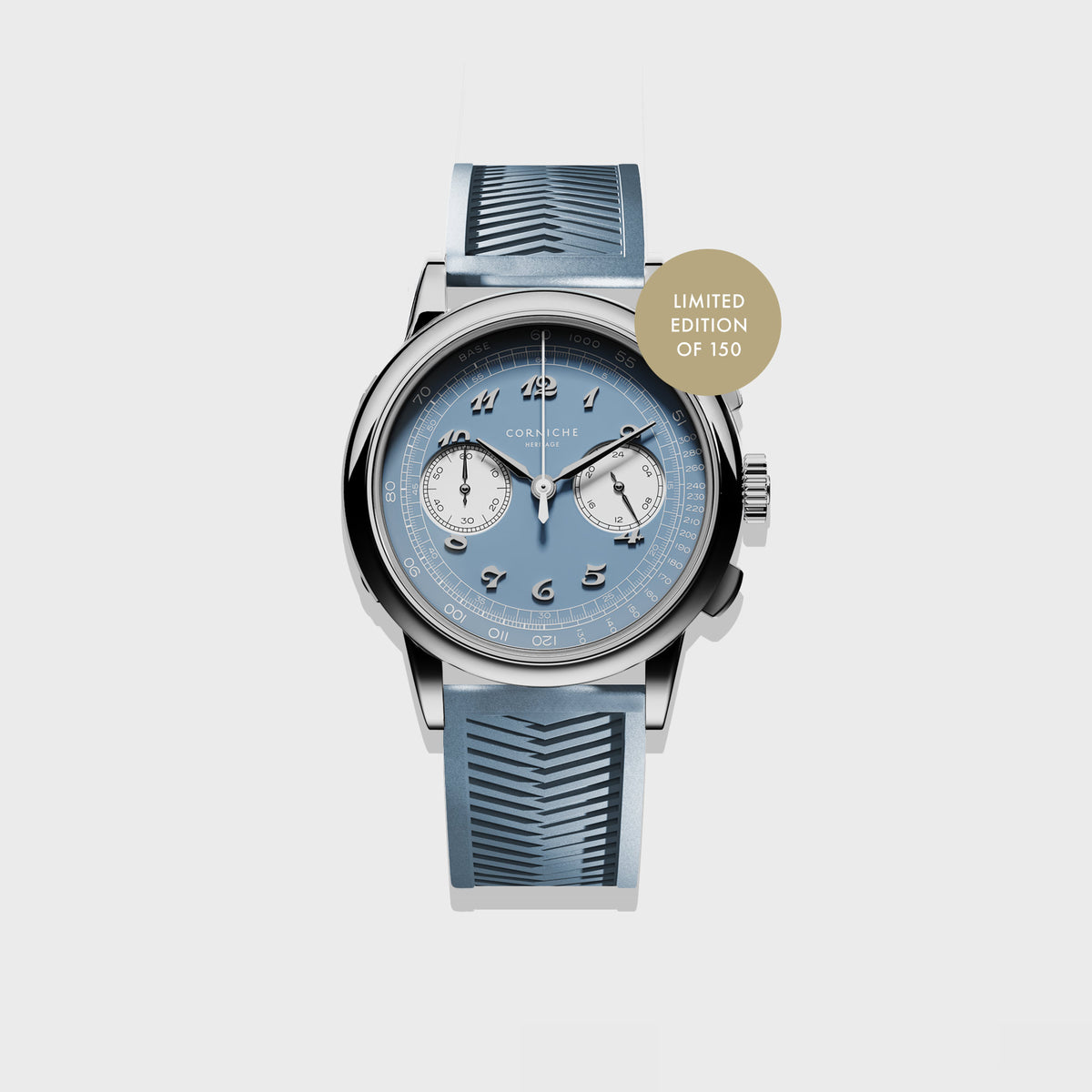 Heritage Chronograph 39 mm in Light Blue / Steel, primary view