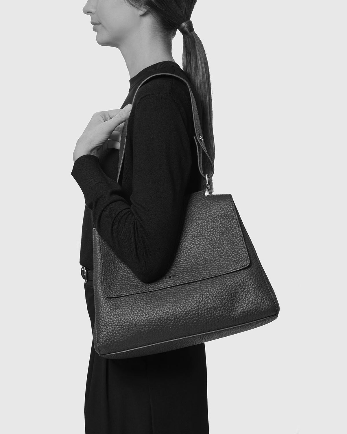 Arc Medium Nubuck Shoulder Bag