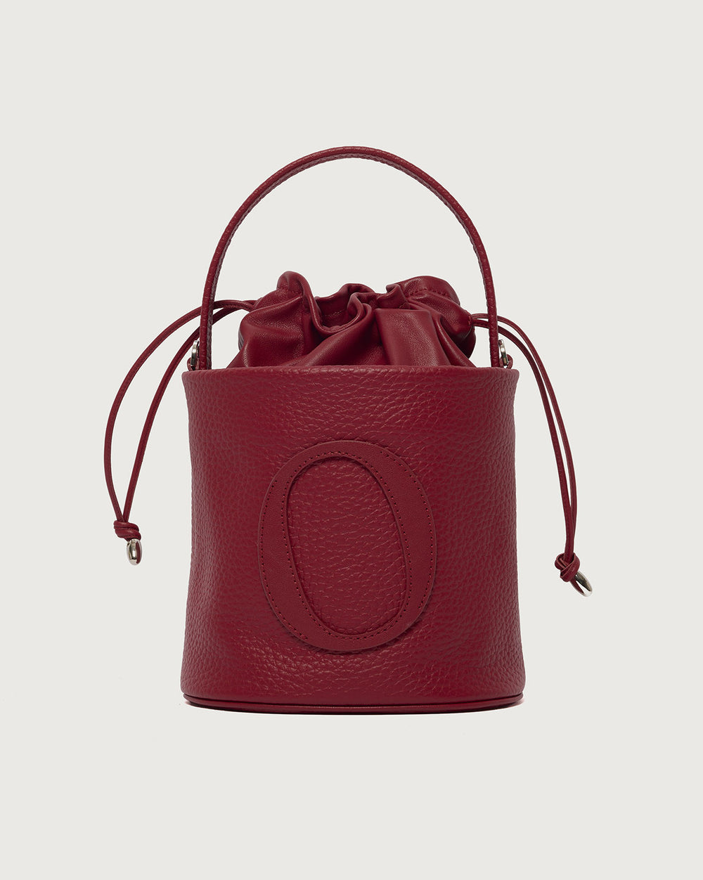 Contour Small Hammered Leather Bucket Bag