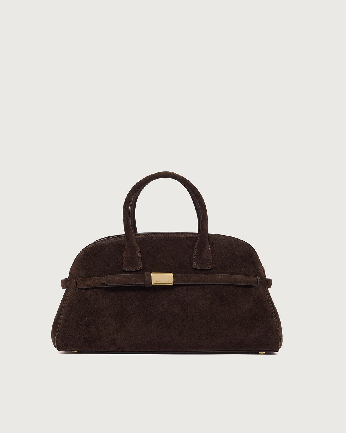 Ledger Midi Suede Handbag