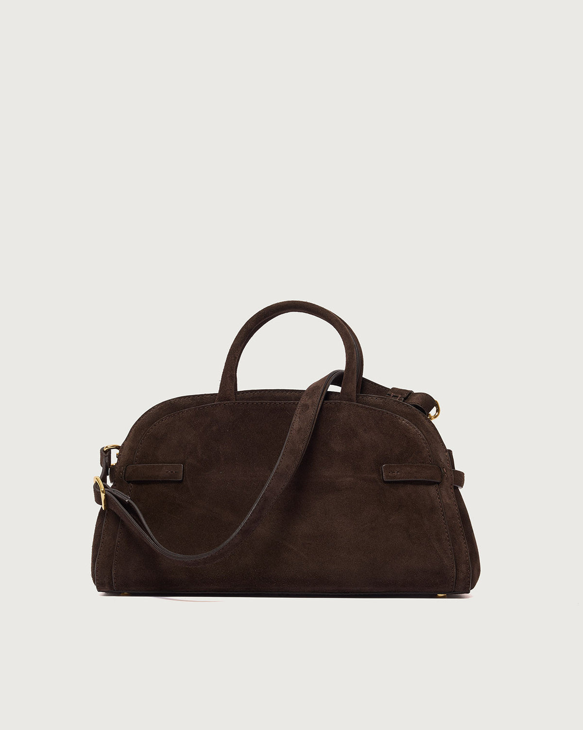 Ledger Midi Suede Handbag