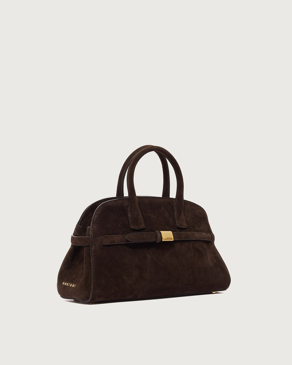 Ledger Midi Suede Handbag
