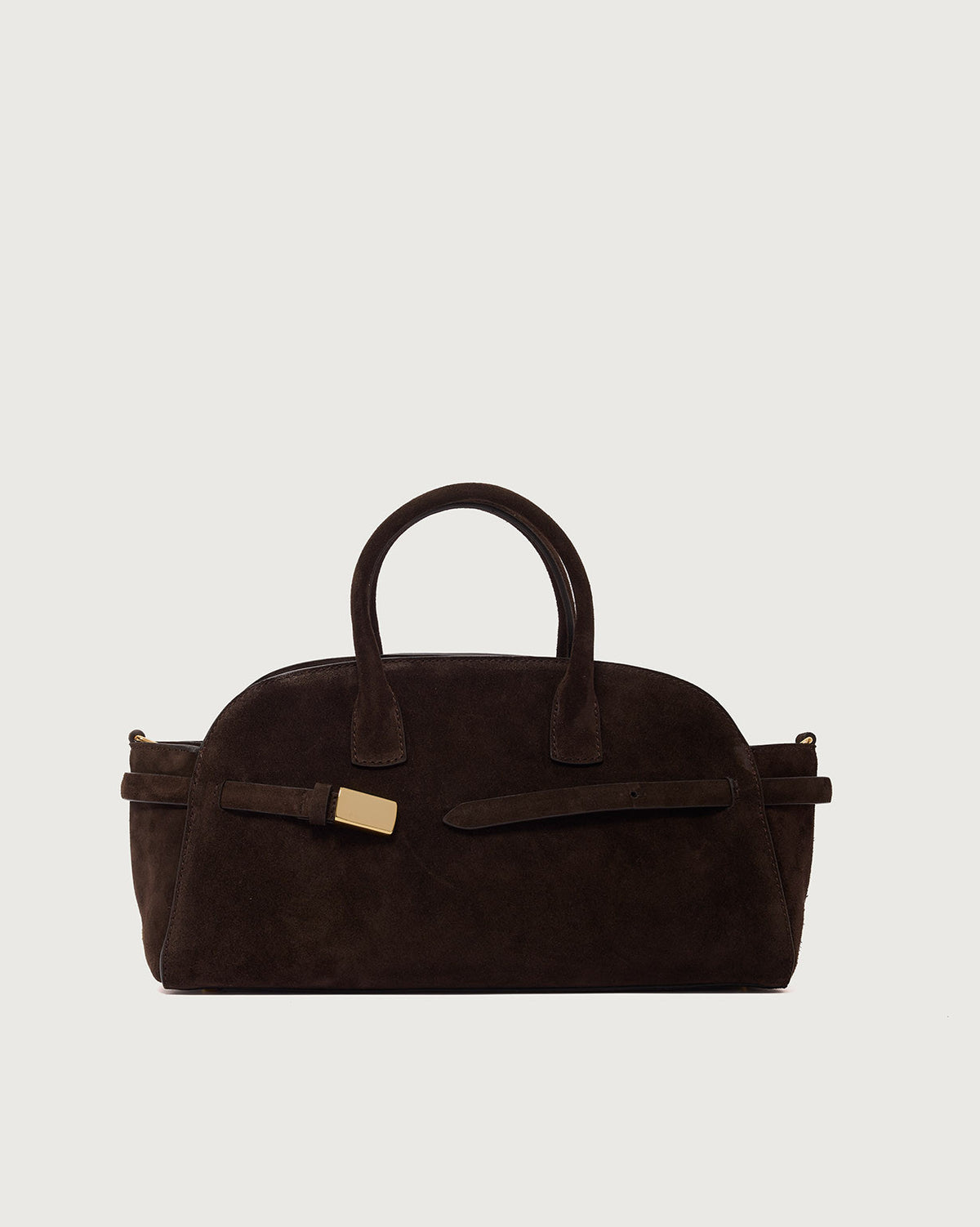 Ledger Midi Suede Handbag