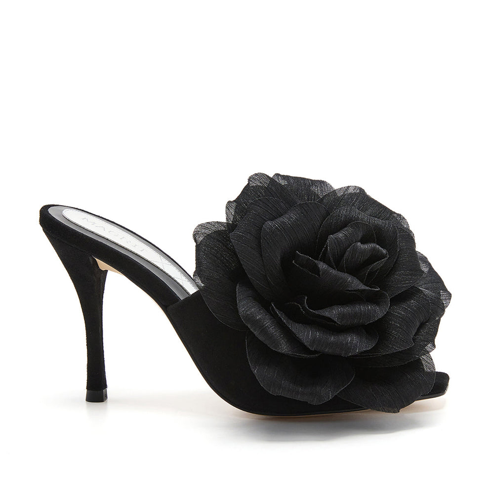 Rosario Suede Mules in Black [fp-color:black]