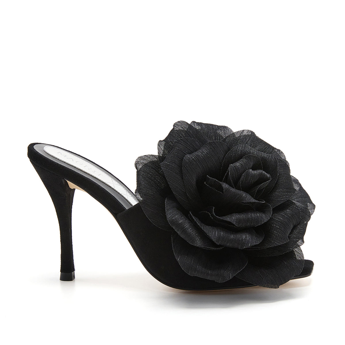 Rosario Suede Mules in Black