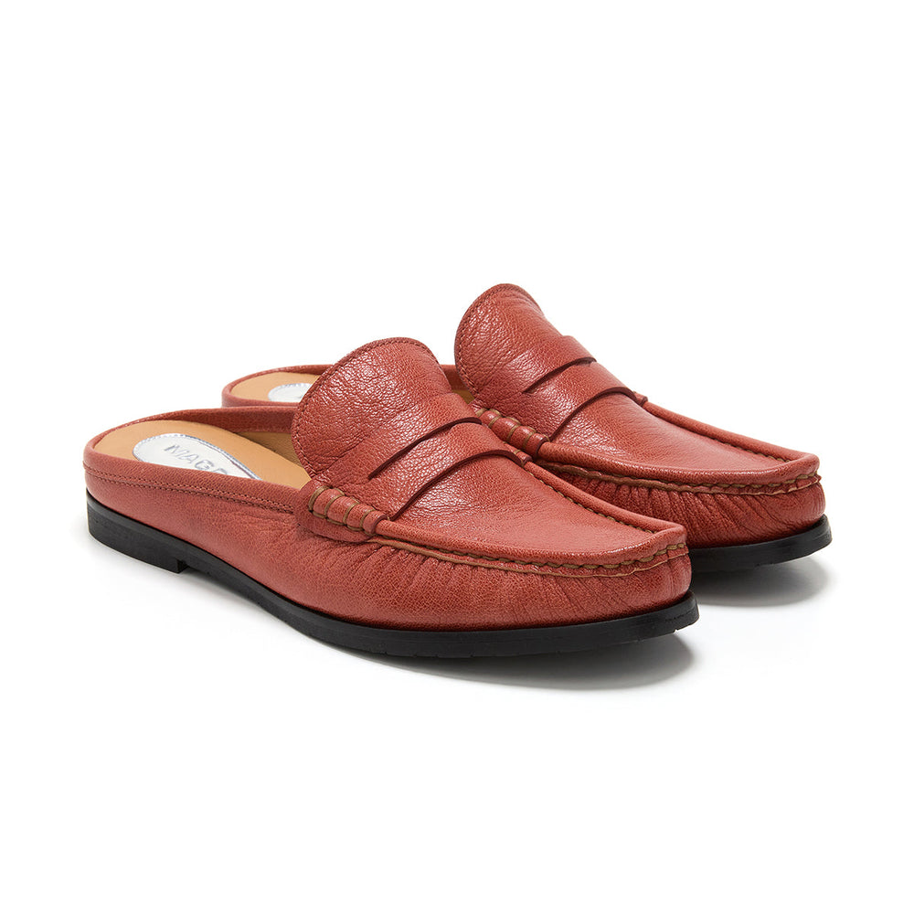 Amparo Leather Mules in Brown [fp-color:brown]