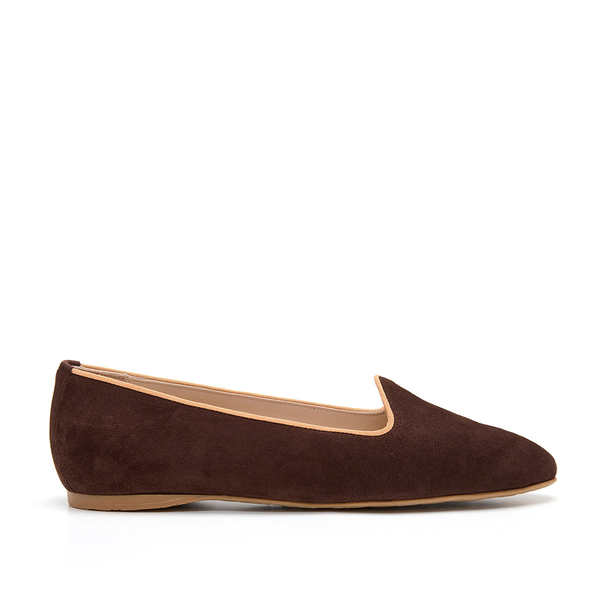 Fátima Suede Flats in Brown