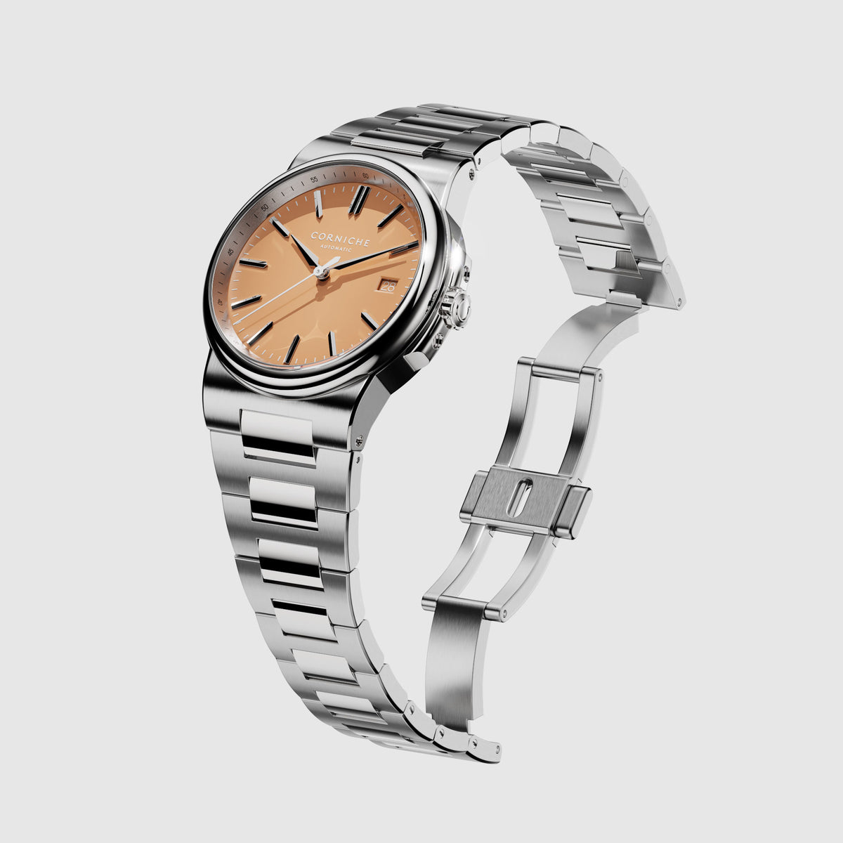 La Grande Corniche Automatic 39 mm in Salmon, view 2