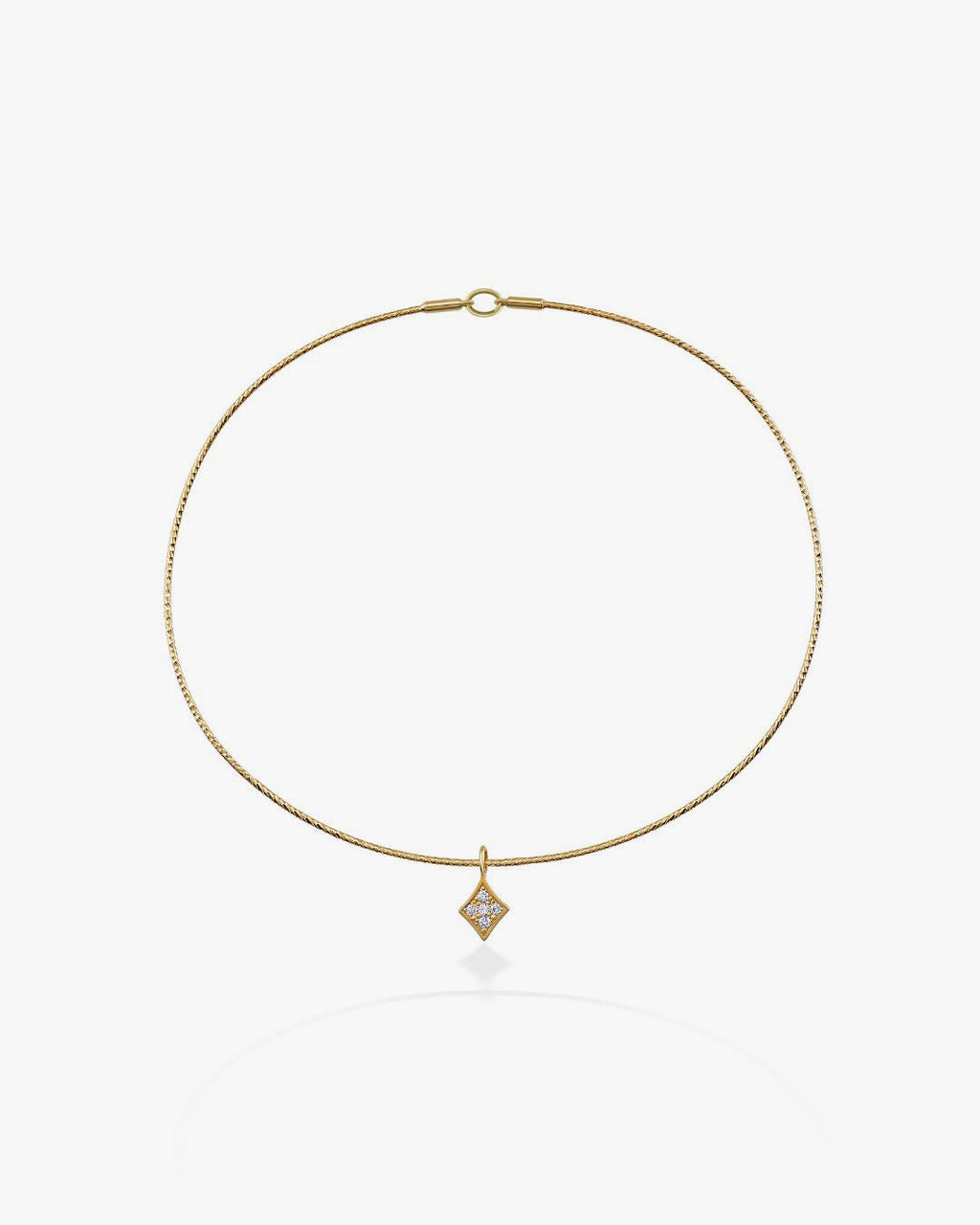 Stella Polare Charm in white diamond, view 2