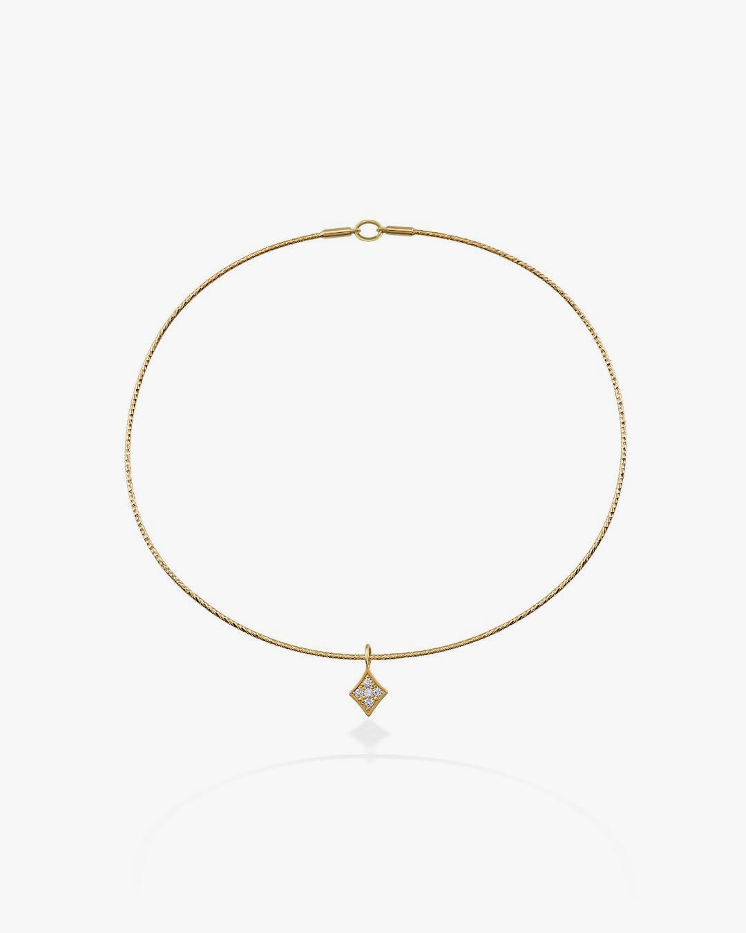 Stella Polare Charm in white diamond, view 2