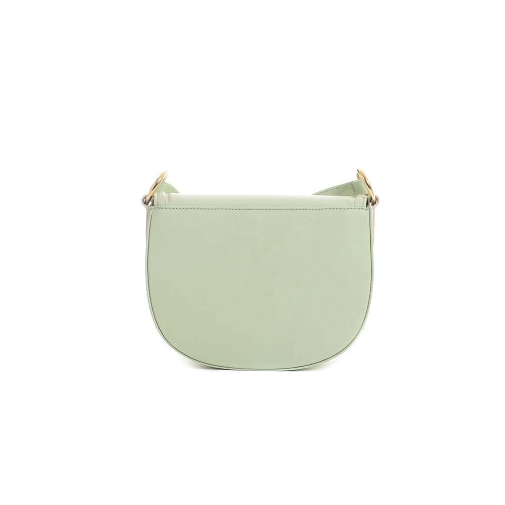 Sara Leather Crossbody Bag in Jade Green, view 3