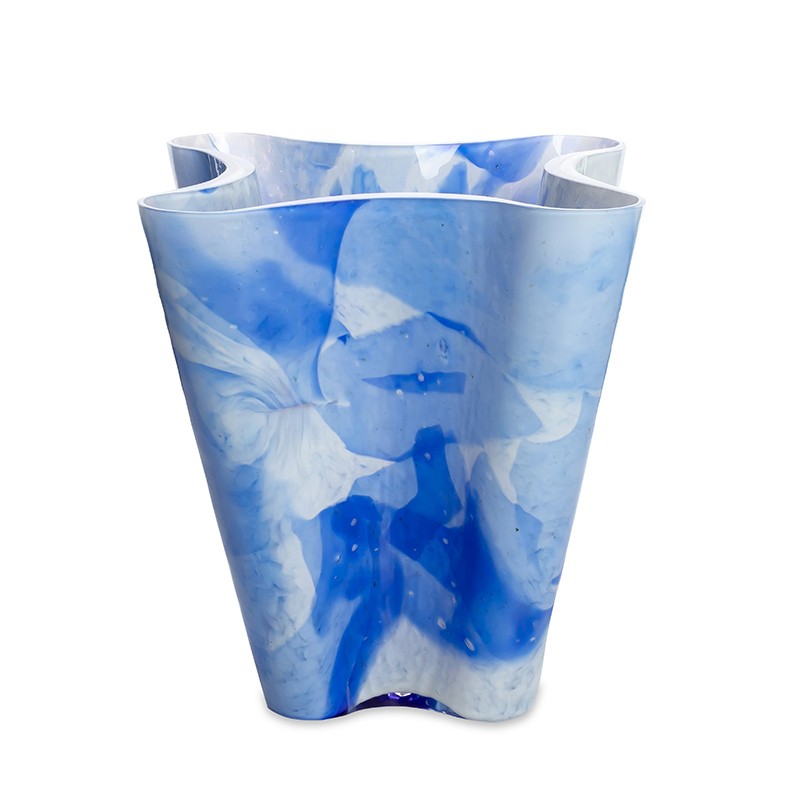Blue Diamond Bucket Vase — product view