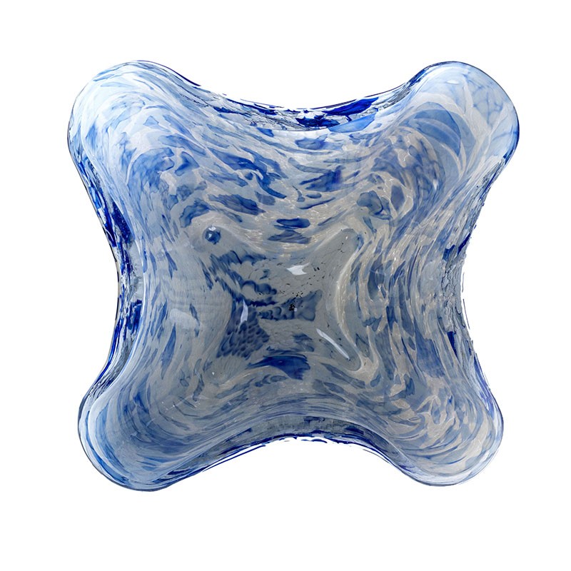 Blue Diamond Bucket Vase — view 4