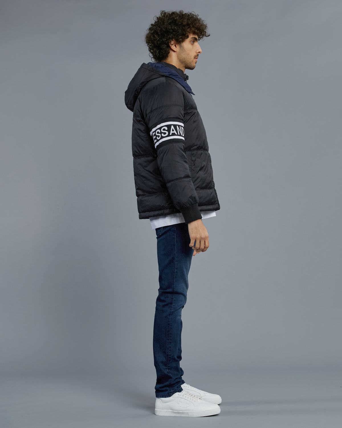ADA Knitted Sleeve Reversible Puffer Jacket, view 3