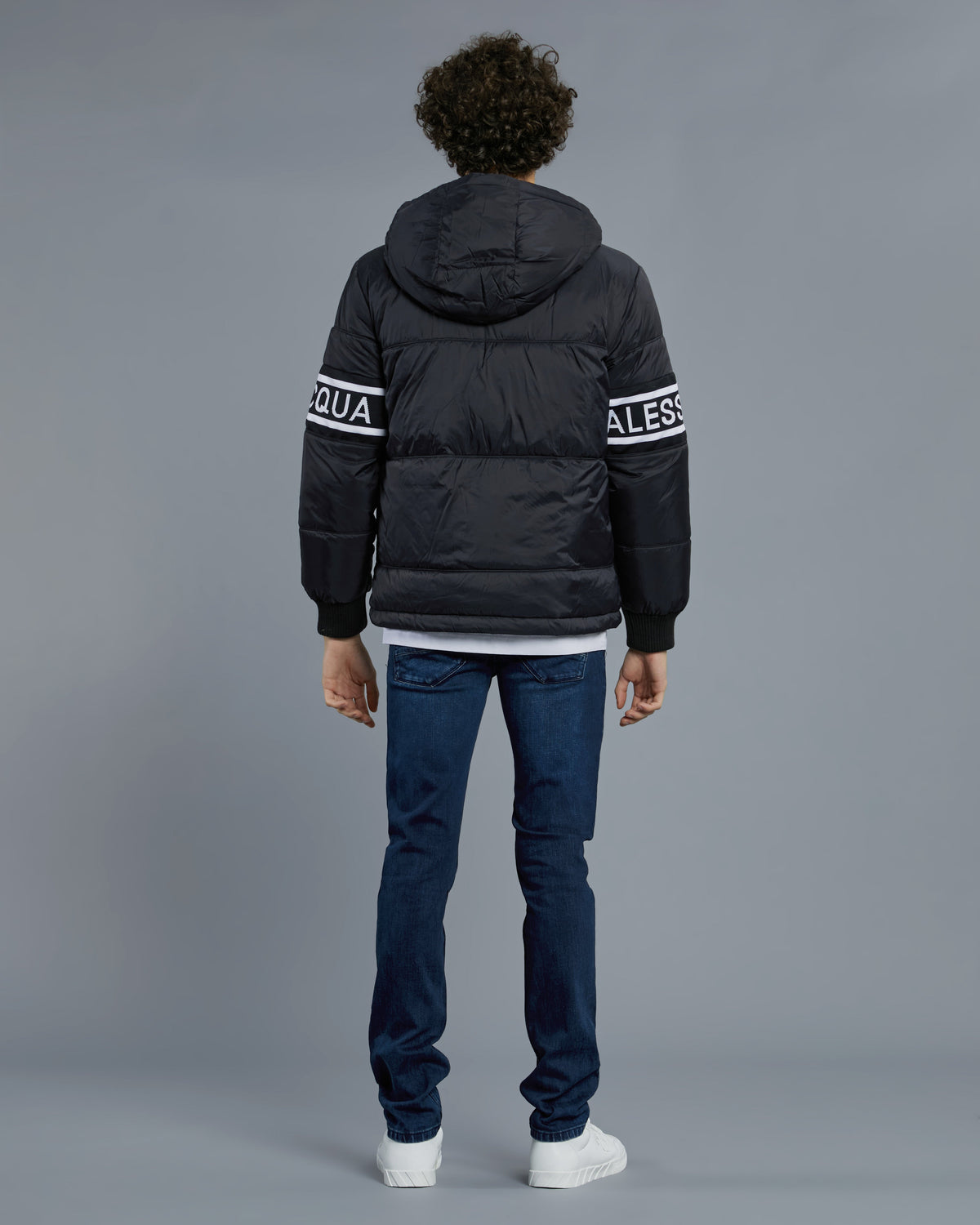 ADA Knitted Sleeve Reversible Puffer Jacket, view 6