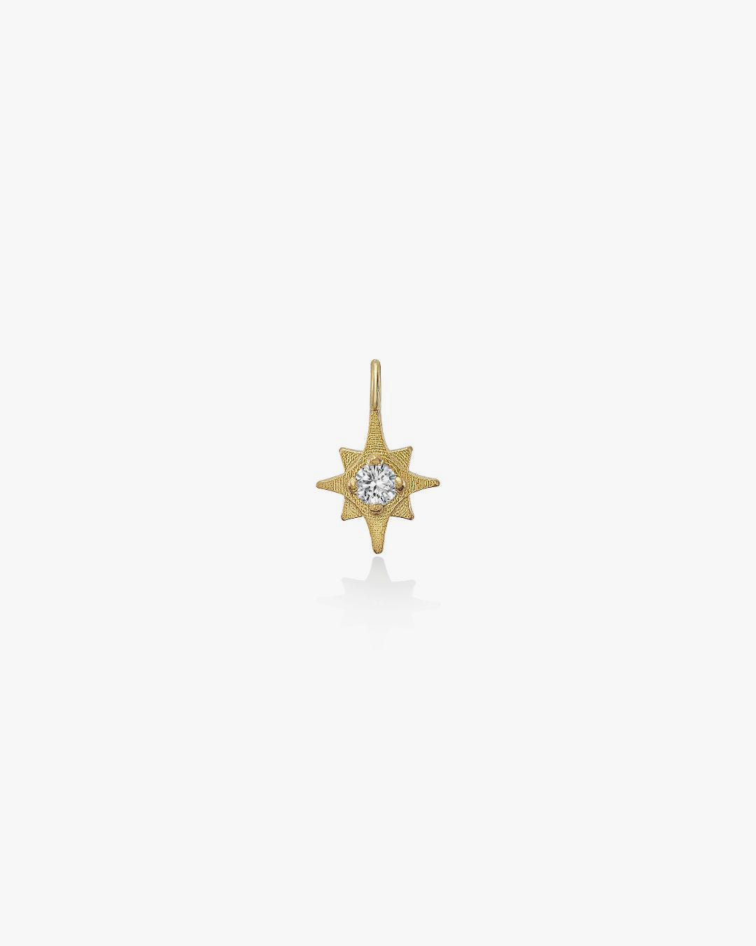 Rosa dei Venti Charm in white diamond, primary view