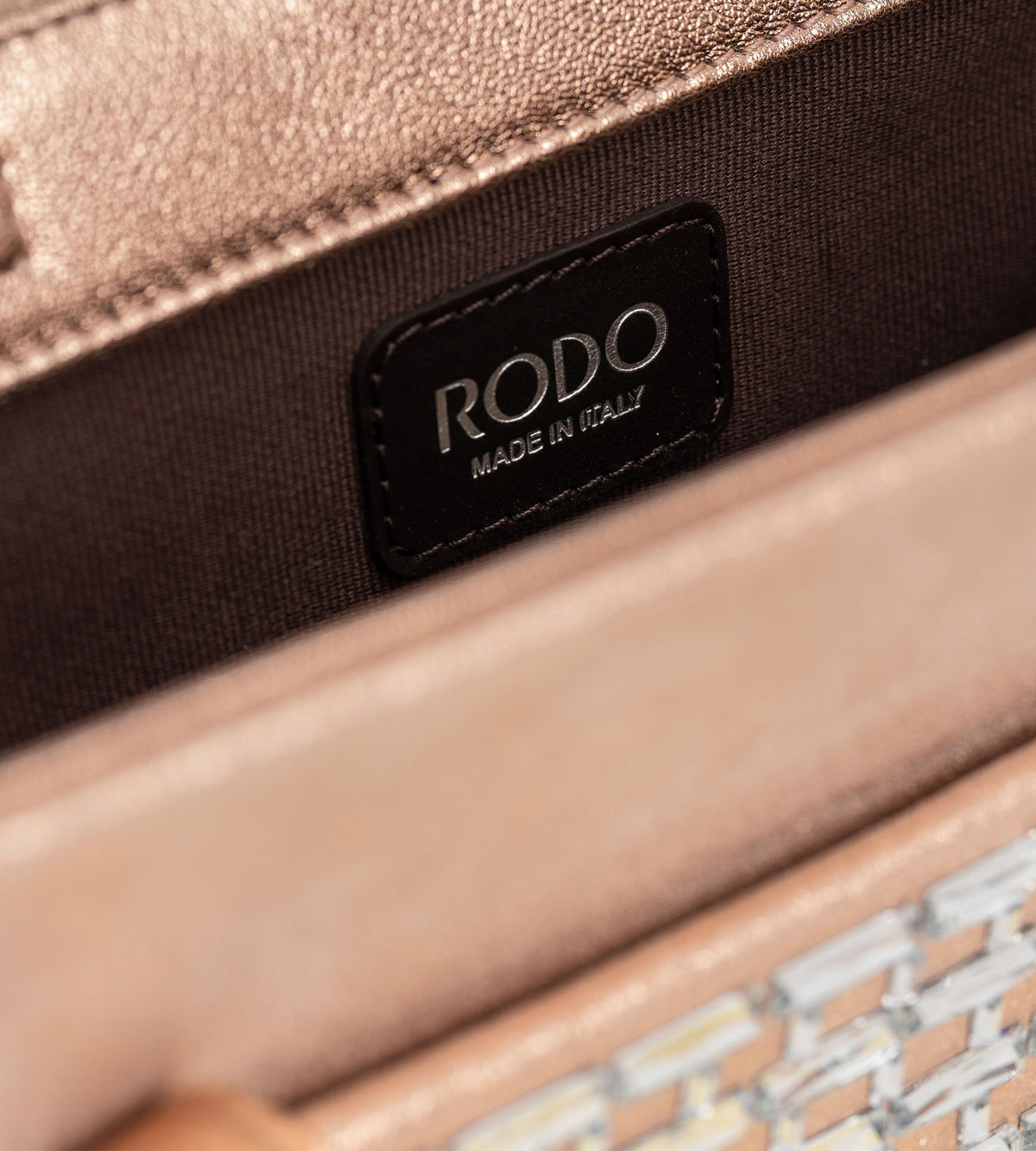 Norma Embellished Suede Mini Bag in Blush, view 4
