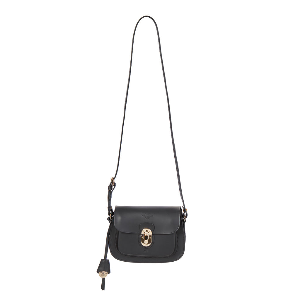 Barbara Leather Crossbody Bag in Black, primary view