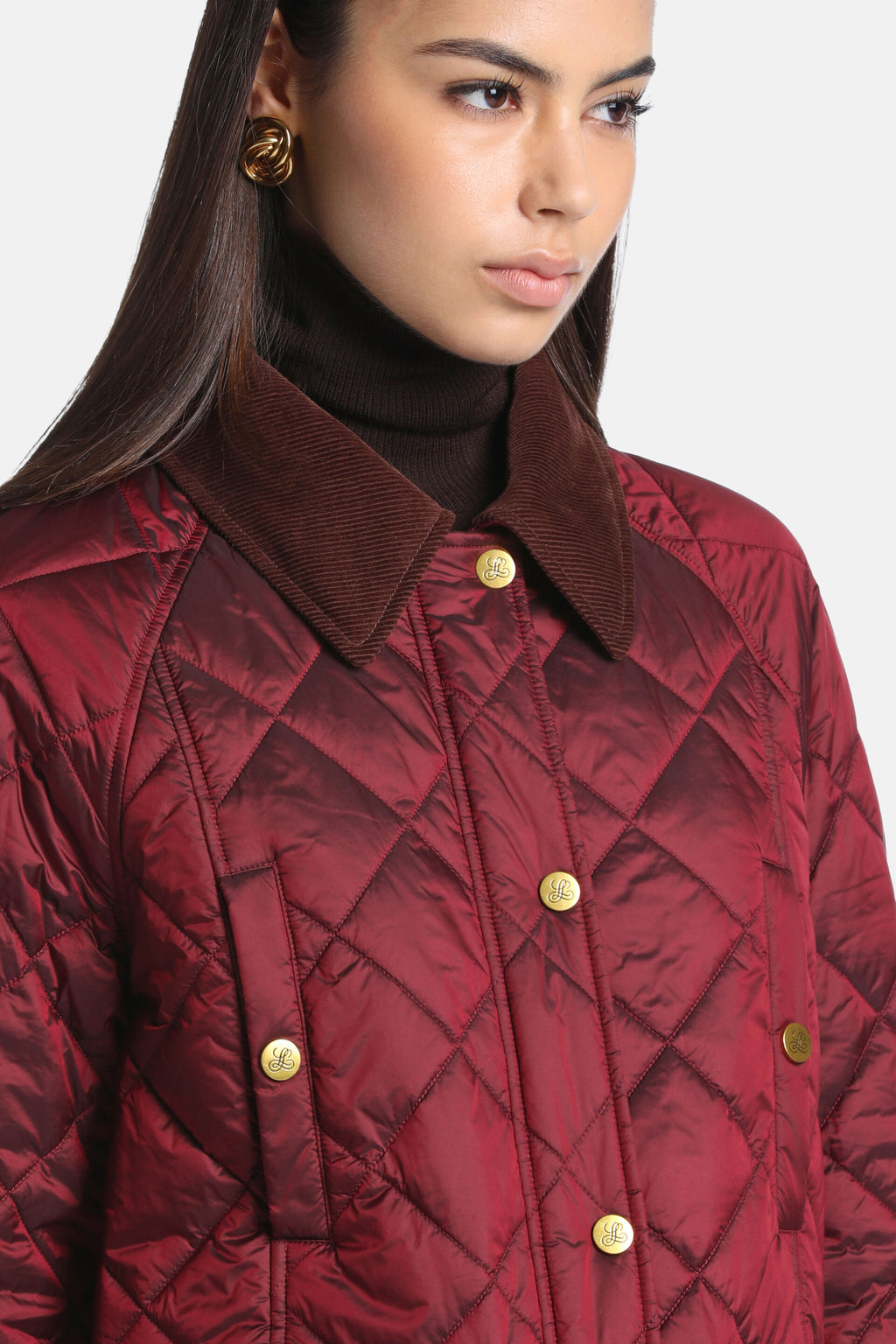 Column Quilted Husky Jacket, view 3
