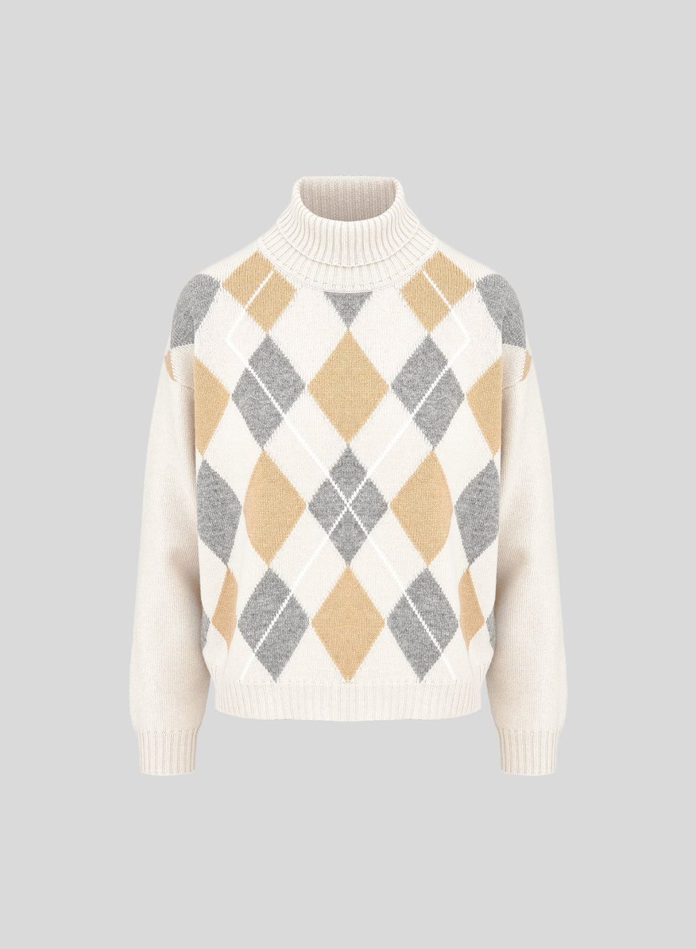 Filo Lorena Diamond-Pattern Turtleneck — Lorena Antoniazzi