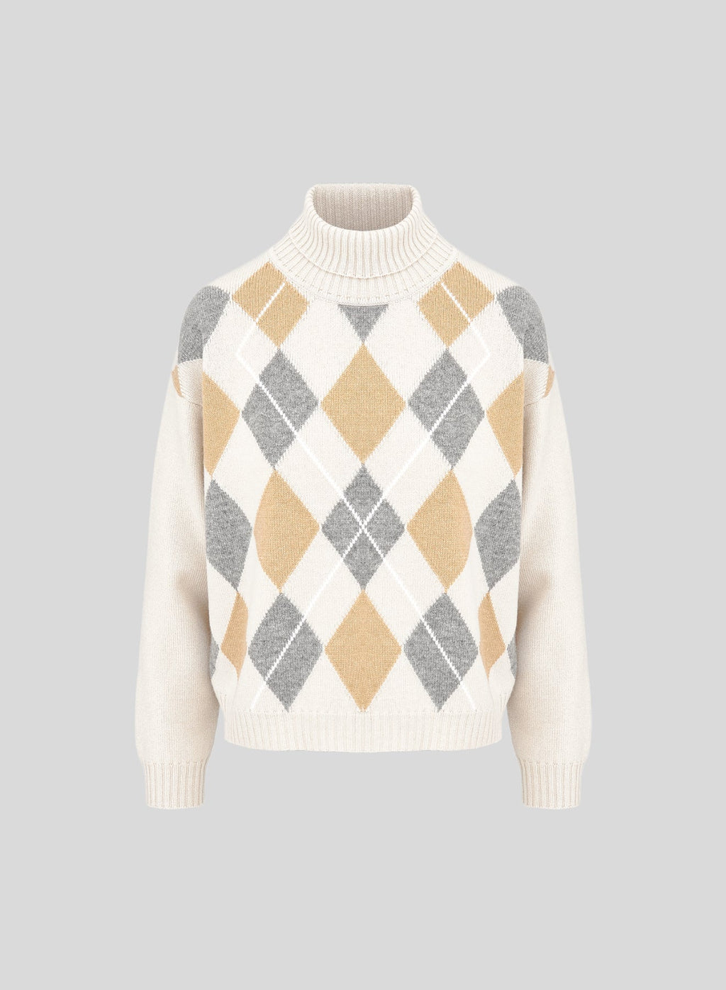 Filo Lorena Diamond-Pattern Turtleneck — Lorena Antoniazzi