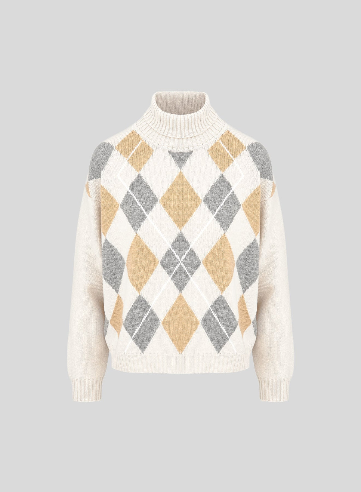 Filo Lorena Diamond-Pattern Turtleneck — Lorena Antoniazzi