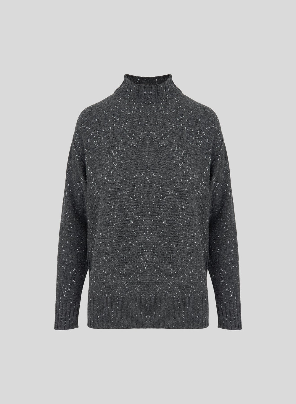 Line Reversible Sequinned Cashmere-Blend Turtleneck — Lorena Antoniazzi
