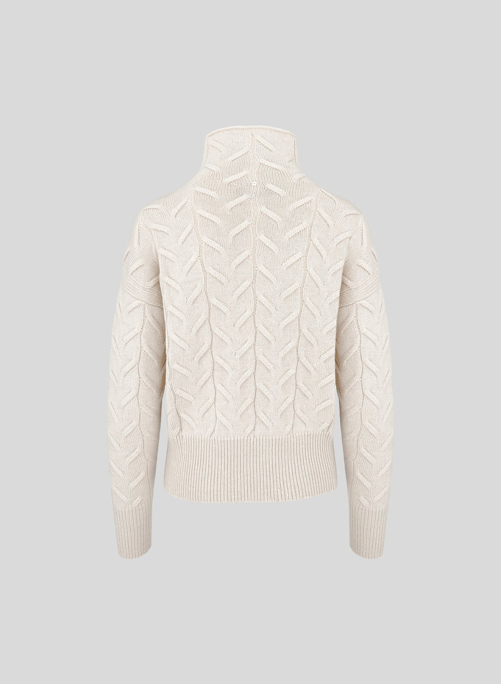 Flat Cable Cashmere and Wool Turtleneck — Lorena Antoniazzi (4)