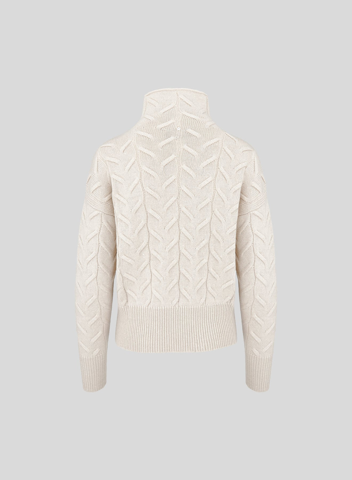 Flat Cable Cashmere and Wool Turtleneck — Lorena Antoniazzi (4)