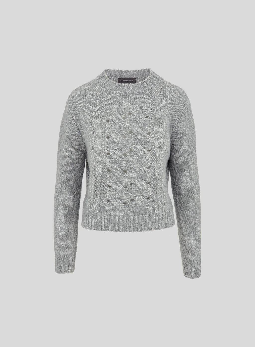 Sculpted Cable Cashmere and Silk Sweater — Lorena Antoniazzi