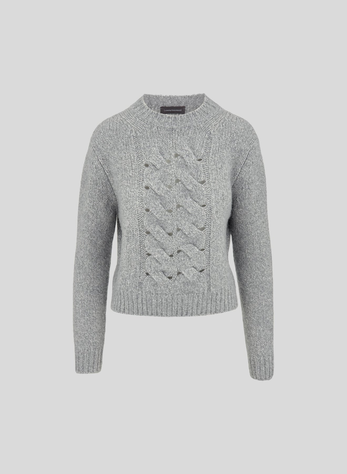Sculpted Cable Cashmere and Silk Sweater — Lorena Antoniazzi