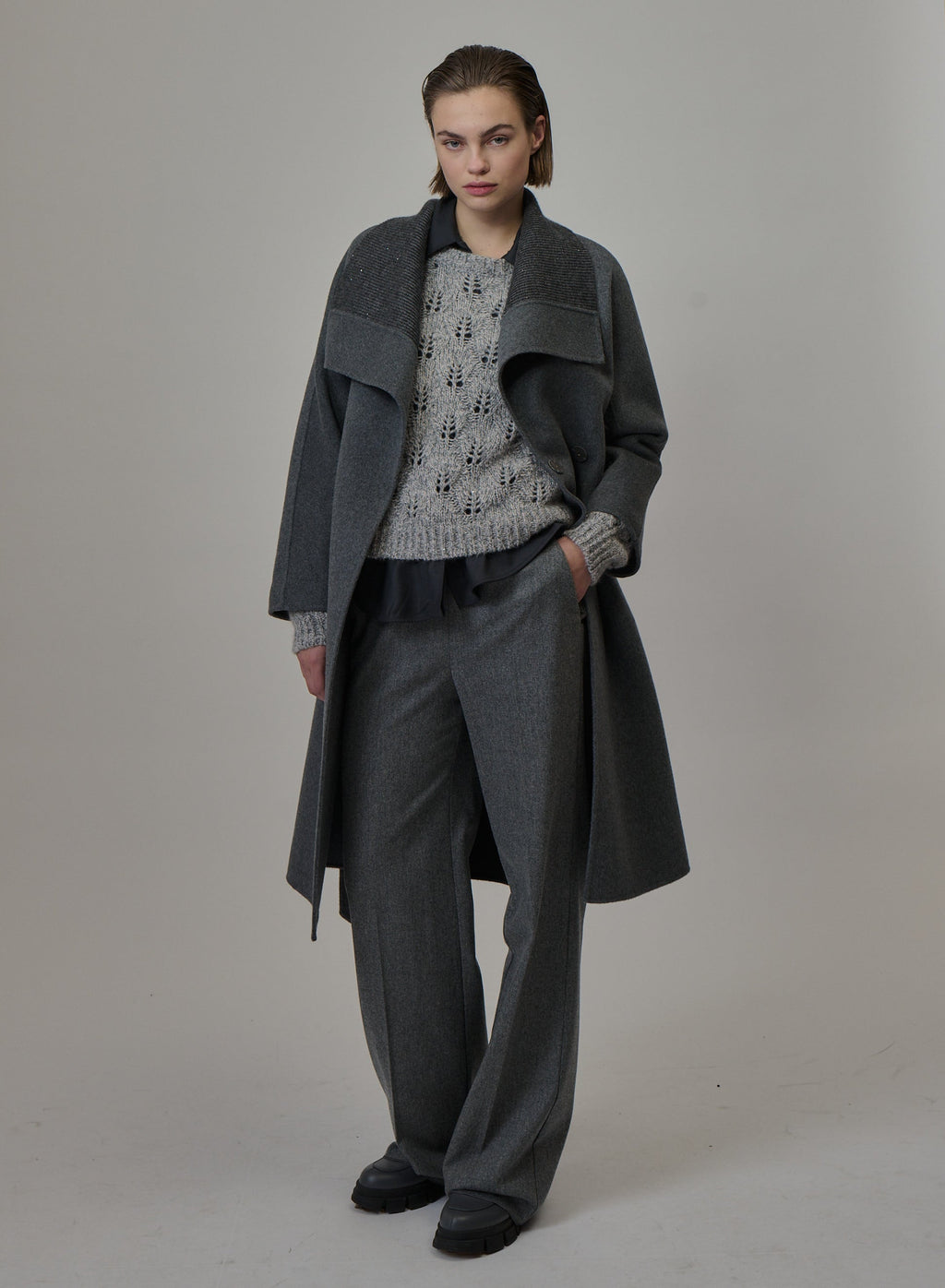 Mouliné Cashmere, Wool and Silk Sweater — Lorena Antoniazzi (2)