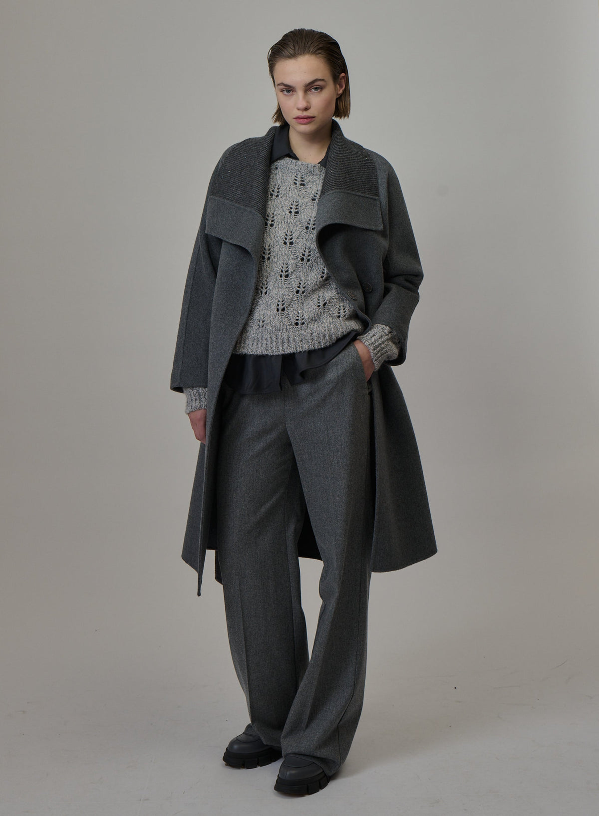 Mouliné Cashmere, Wool and Silk Sweater — Lorena Antoniazzi (2)
