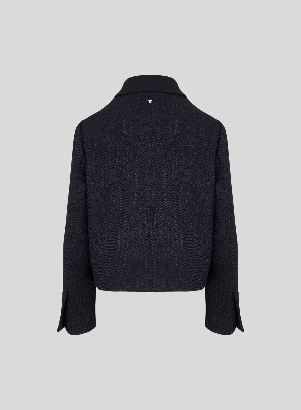 Cropped Herringbone Wool, Alpaca and Silk Jacket — Lorena Antoniazzi (5)