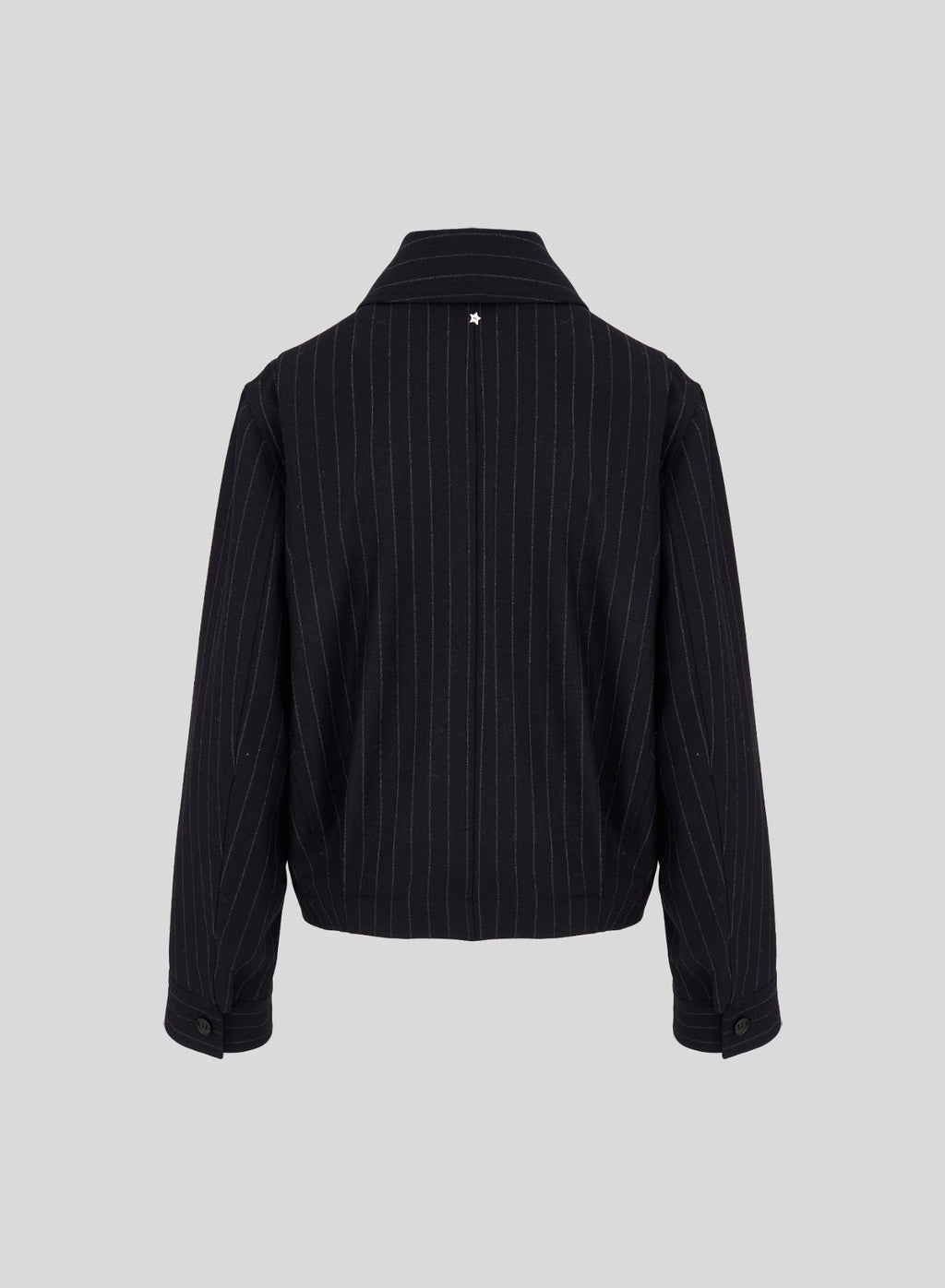 Pinstripe Wool Bomber Jacket — Lorena Antoniazzi (5)