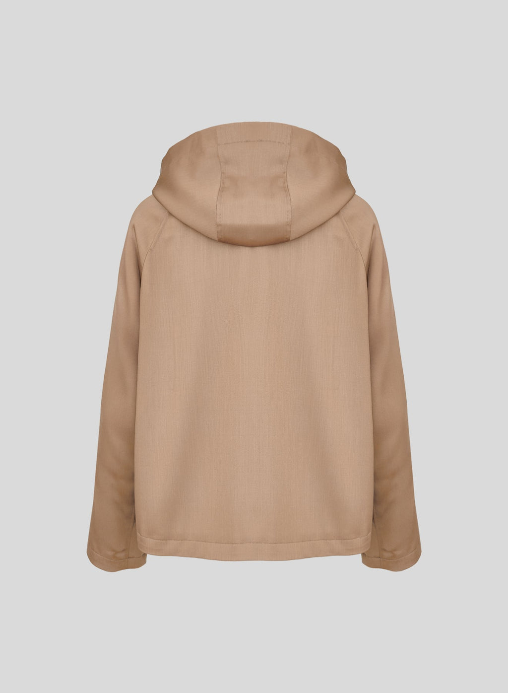 Hooded Wool Satin Peacoat — Lorena Antoniazzi (5)