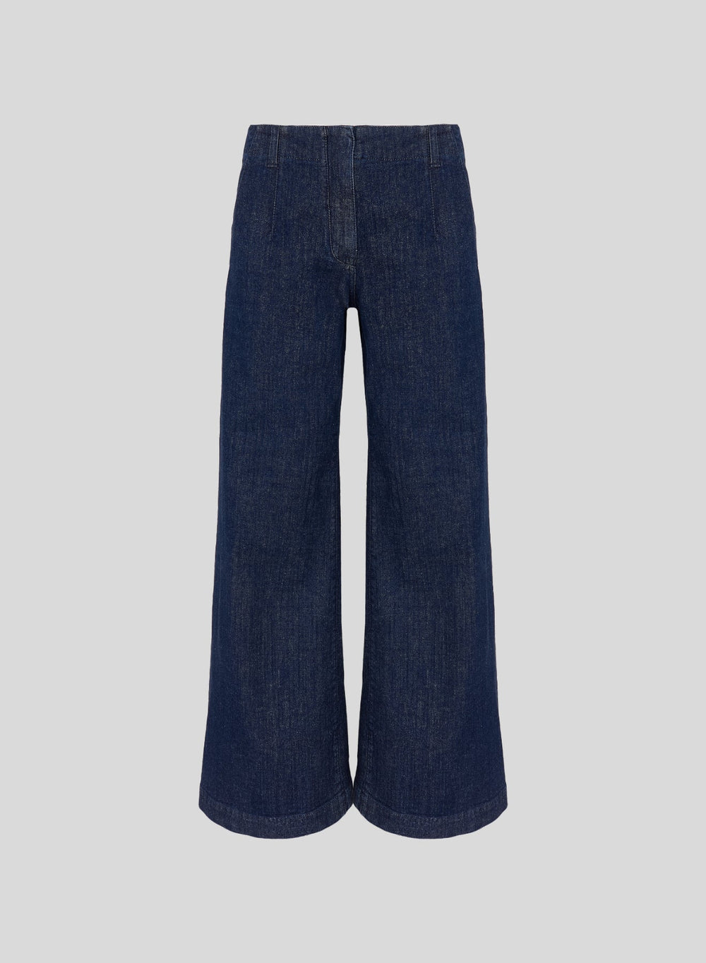 High-Rise Wide-Leg Jeans in Dark Blue, primary view [fp-color:dark-blue]