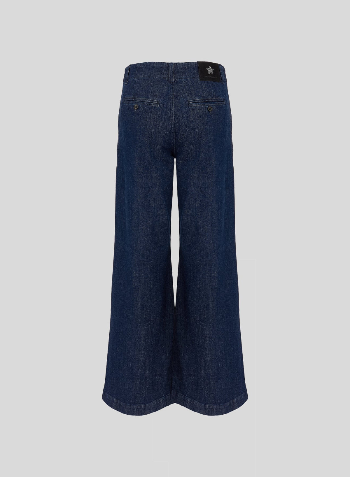 High-Rise Wide-Leg Jeans in Dark Blue, view 5