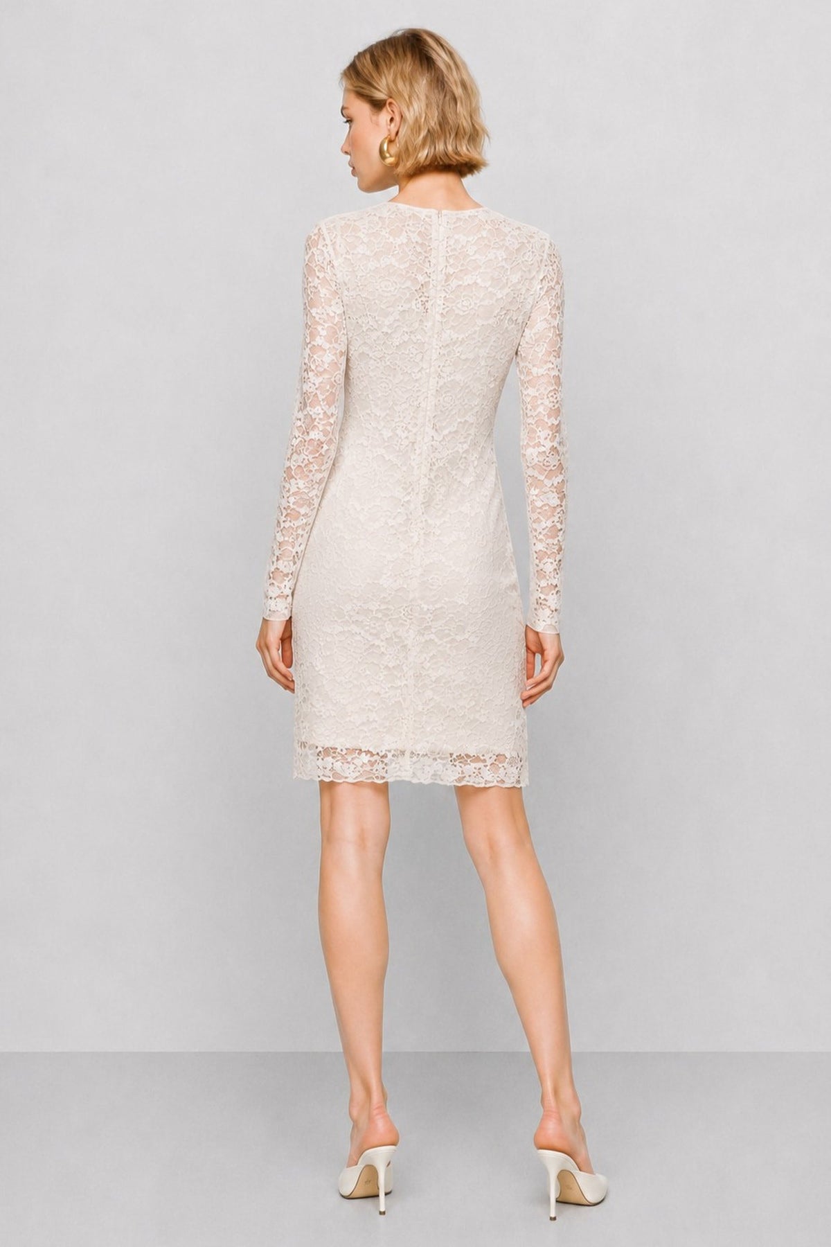 Abat Floral Lace Long-Sleeve Dress — Kocca (5)