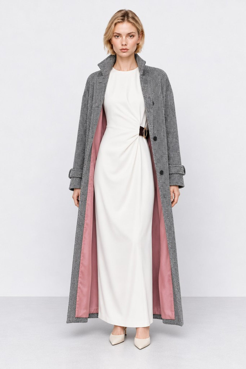 Leonor Sleeveless Belted Dress — Kocca (2)