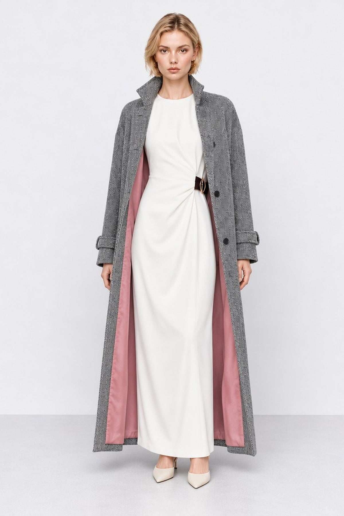 Leonor Sleeveless Belted Dress — Kocca (2)