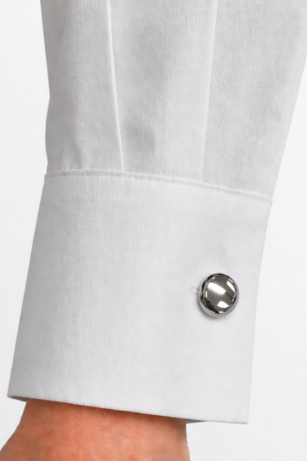 Jutte Cotton Shirt in White, view 4