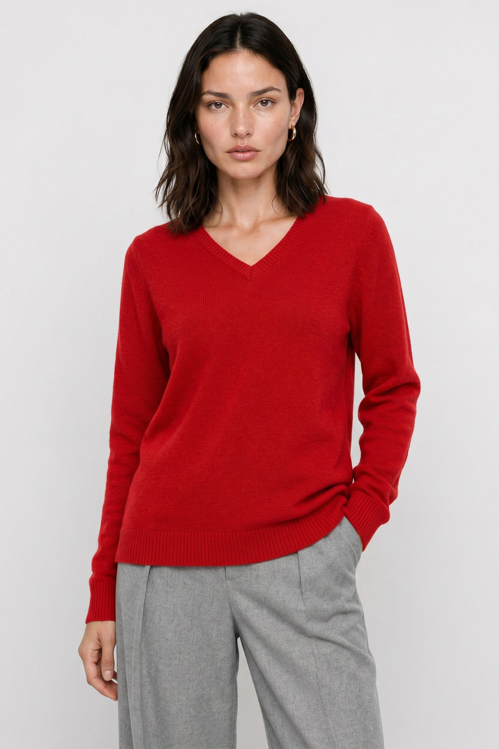 Gaylee Angora V-Neck Sweater — Kocca