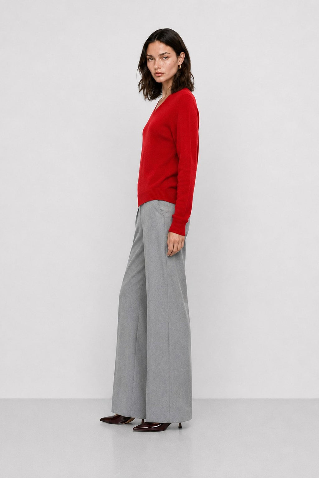 Gaylee Angora V-Neck Sweater — Kocca (3)