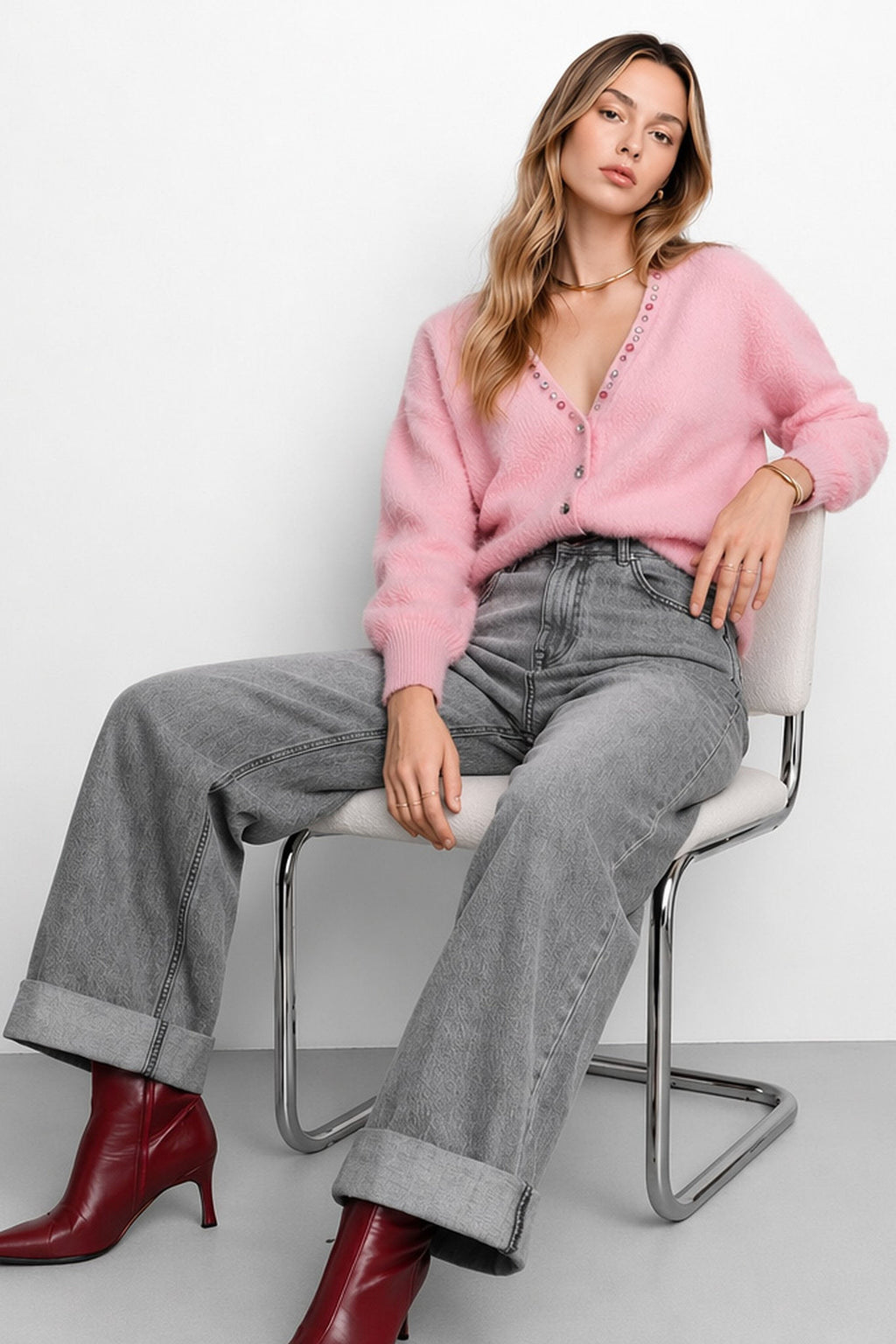 Barryssa Embellished Angora and Wool Cardigan — Kocca (2)