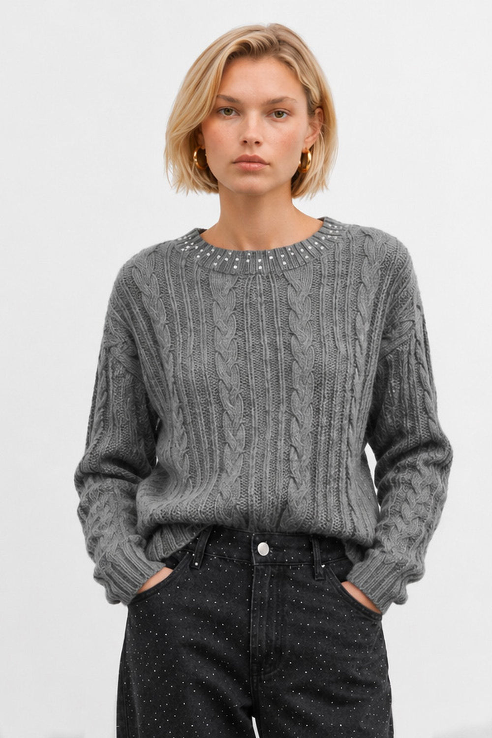 Derio Cable Wool Sweater — Kocca